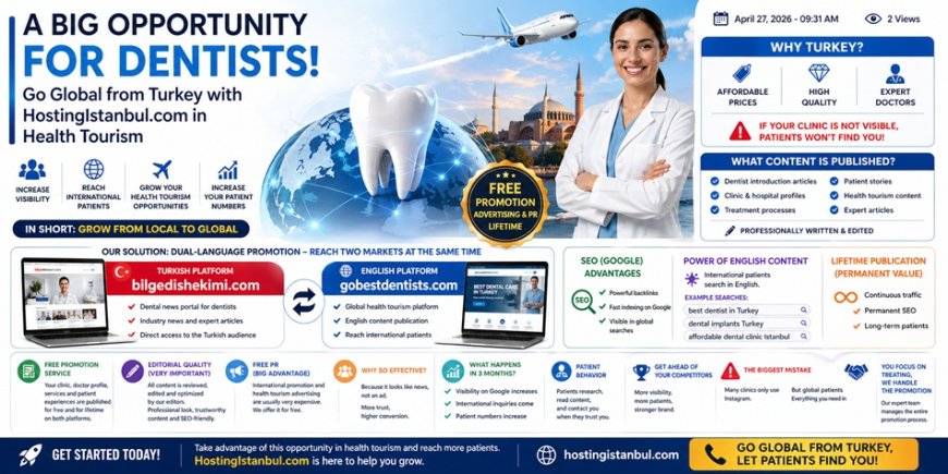 Free PR opportunity for dentists in global health tourism